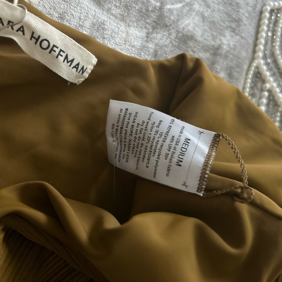 Mara Hoffman Olive Ribbed Swimwear NWT - Picture 6 of 6